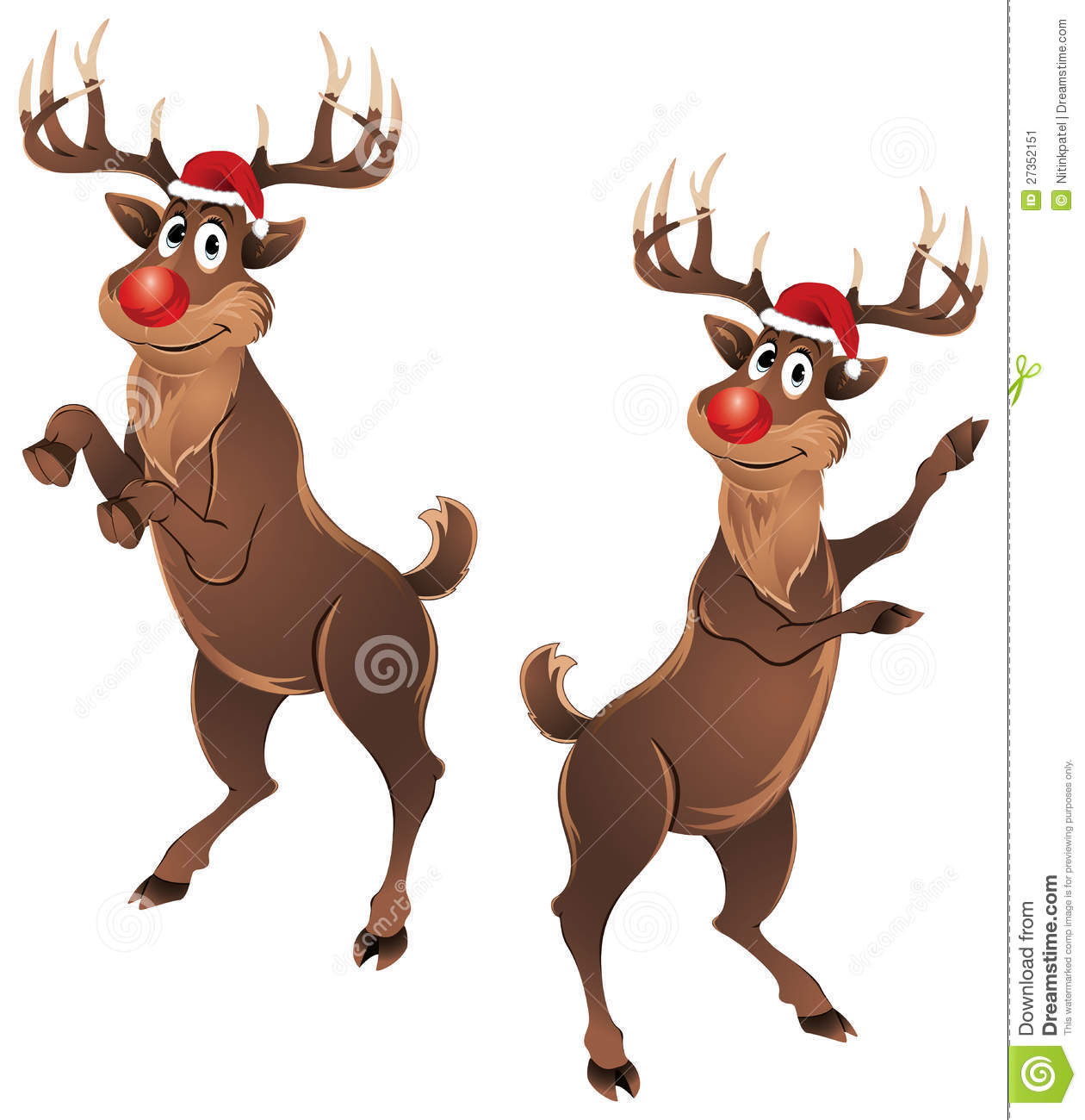 Detail Dancing Reindeer Clipart Nomer 3