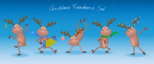 Detail Dancing Reindeer Clipart Nomer 47