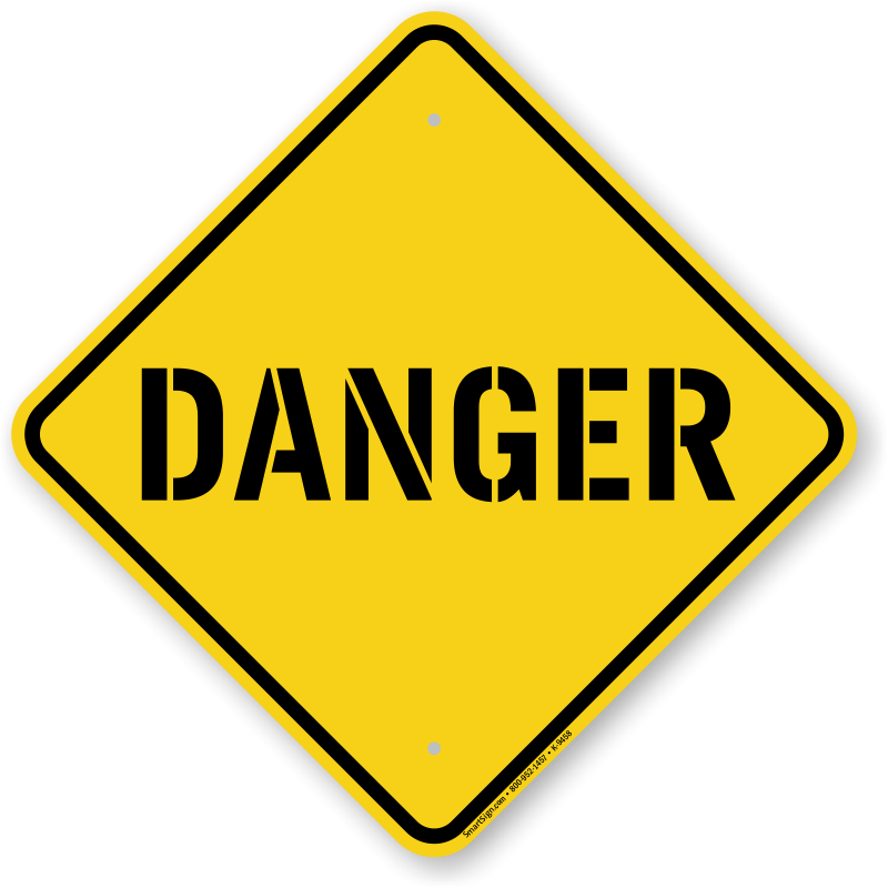 Detail Danger Sign Png Nomer 24