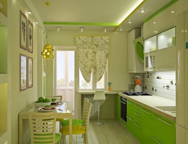 Detail Dapur Minimalis Warna Hijau Nomer 15