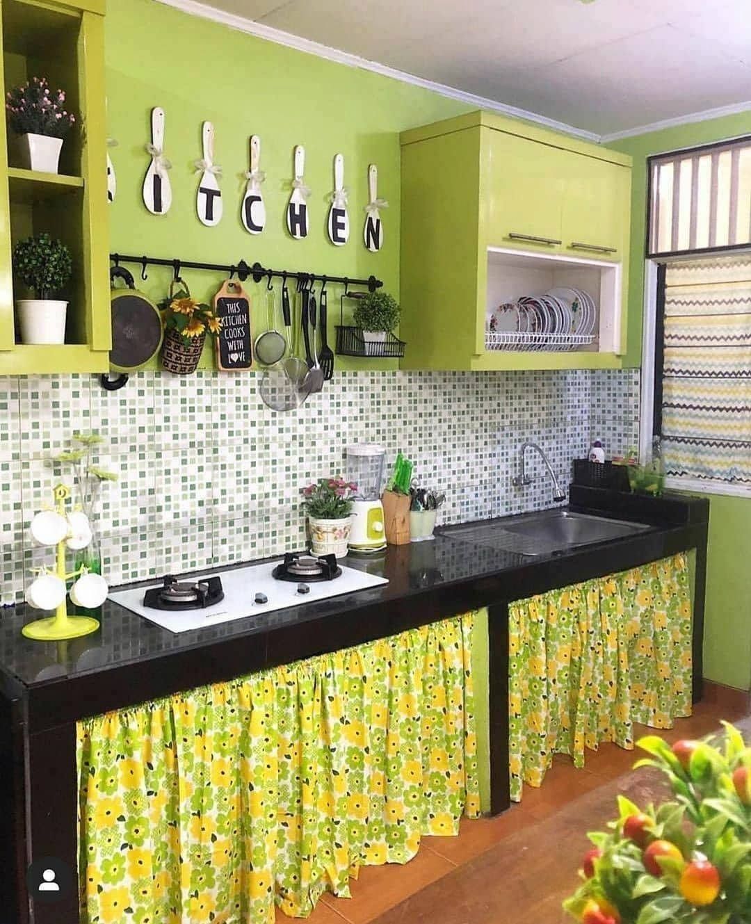 Detail Dapur Minimalis Warna Hijau Nomer 27