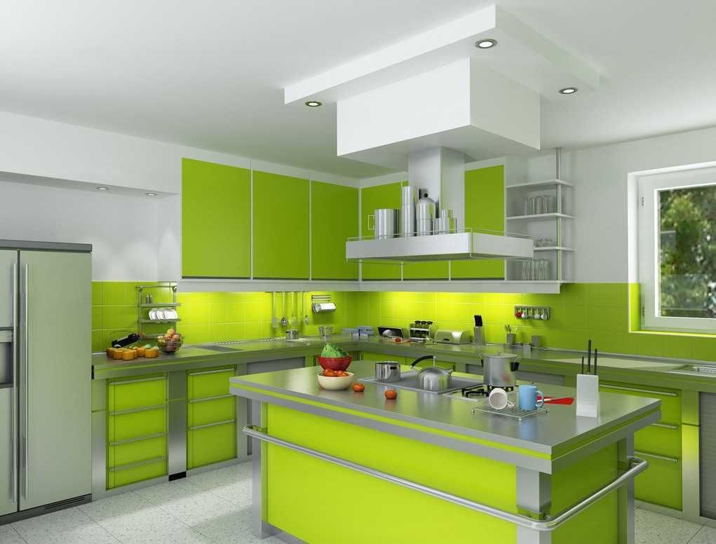 Detail Dapur Minimalis Warna Hijau Nomer 7