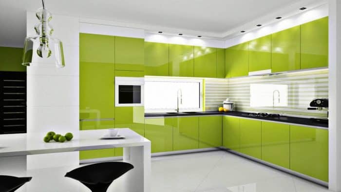 Detail Dapur Minimalis Warna Hijau Nomer 10