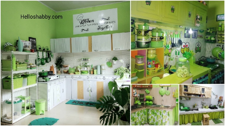 Detail Dapur Shabby Chic Hijau Nomer 2