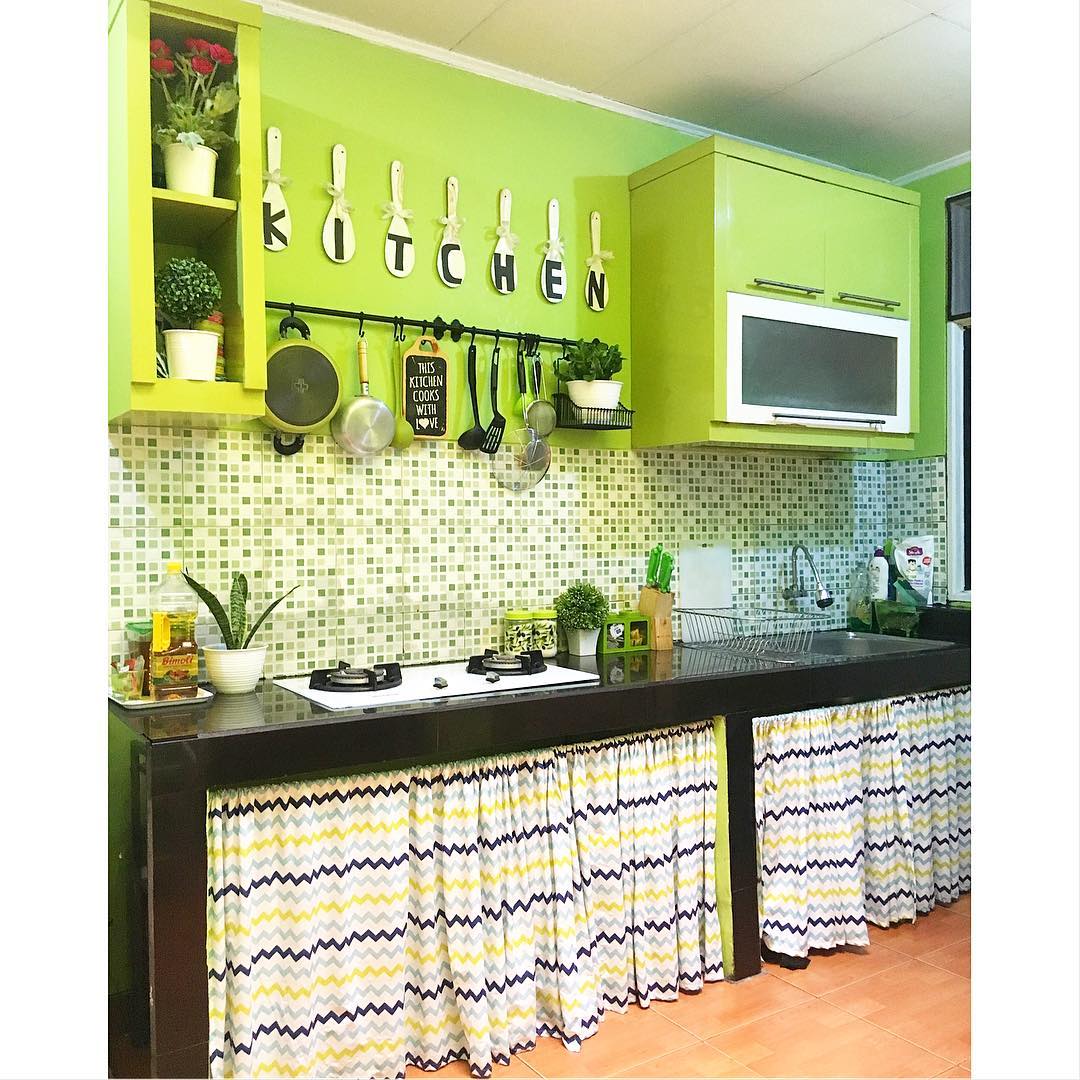 Detail Dapur Shabby Chic Hijau Nomer 3