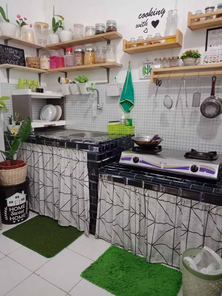 Detail Dapur Shabby Chic Hijau Nomer 28