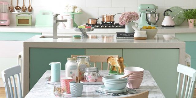 Detail Dapur Shabby Chic Hijau Nomer 39