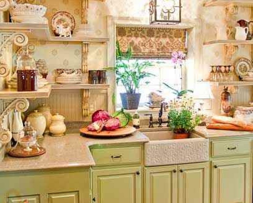 Detail Dapur Shabby Chic Hijau Nomer 49