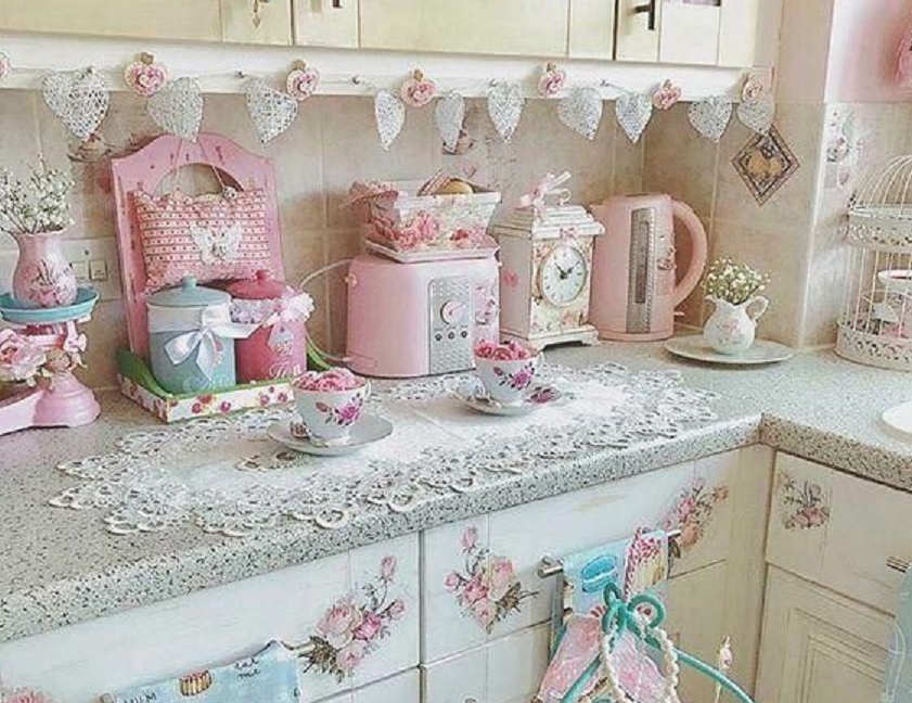 Detail Dapur Shabby Chic Pink Nomer 5