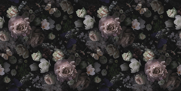 Detail Dark Flower Wallpaper Nomer 16