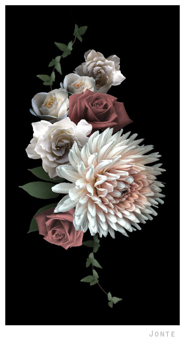 Detail Dark Flower Wallpaper Nomer 54