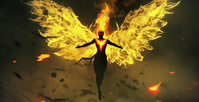 Detail Dark Phoenix Wallpaper Nomer 5