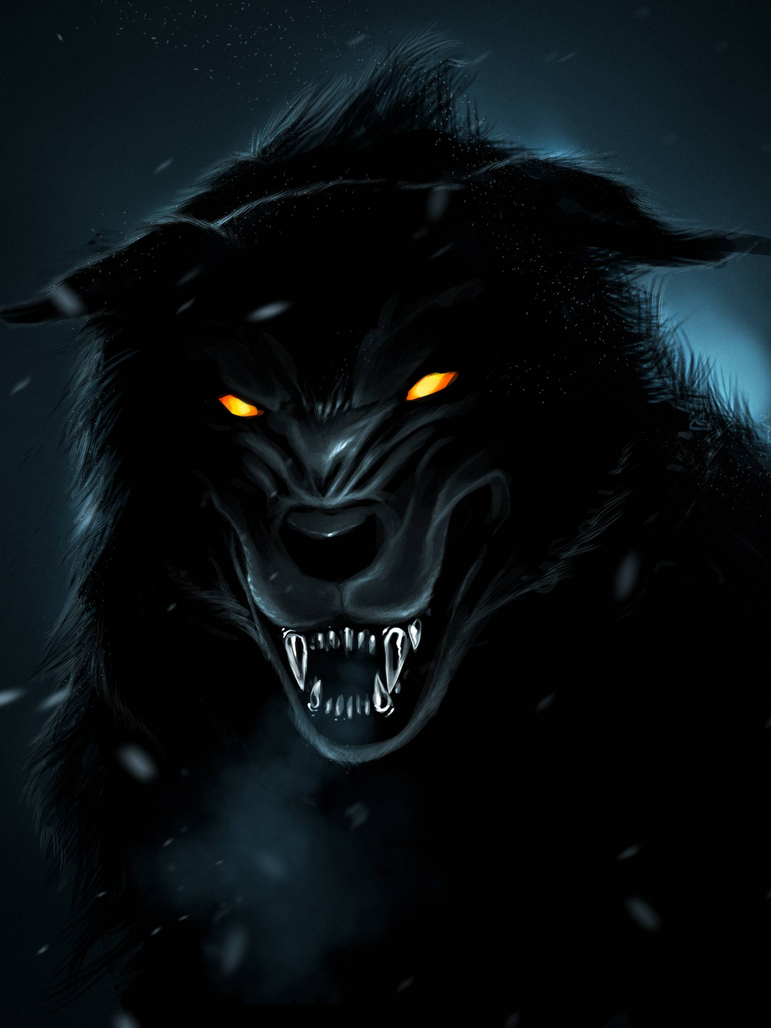 Detail Dark Wolf Wallpaper Nomer 14