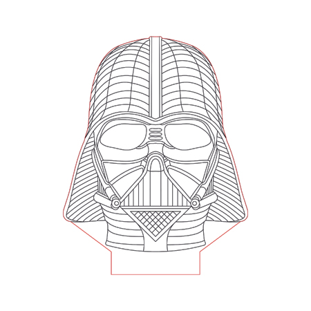 Detail Darth Vader 3d Lamp Nomer 25