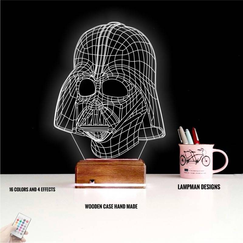 Detail Darth Vader 3d Lamp Nomer 45