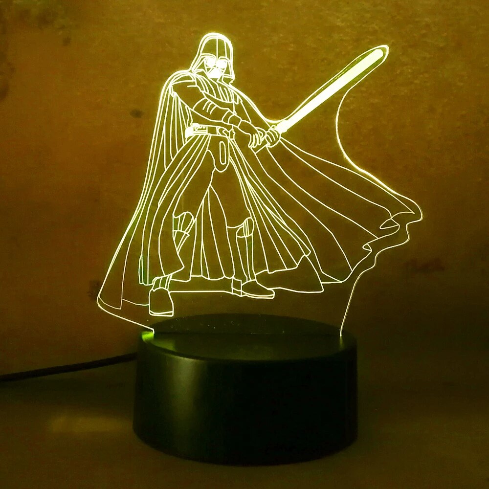 Detail Darth Vader 3d Lamp Nomer 50