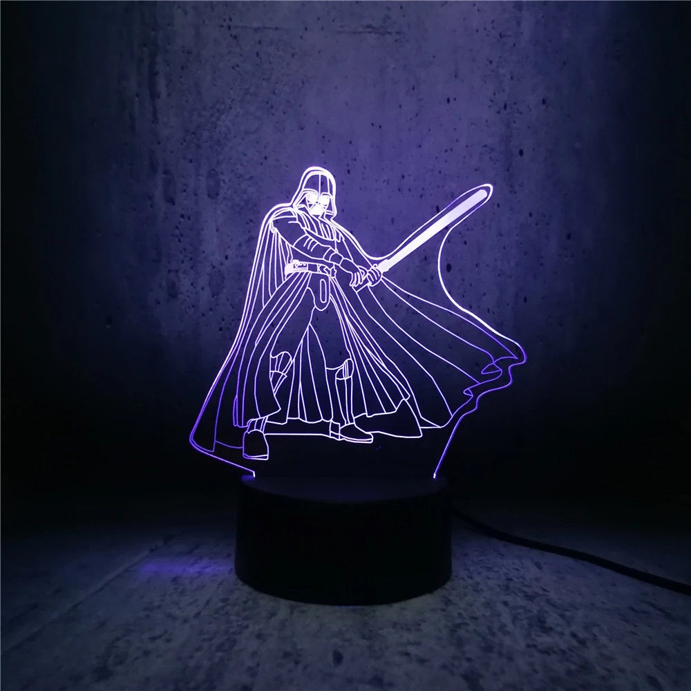 Detail Darth Vader 3d Lamp Nomer 55