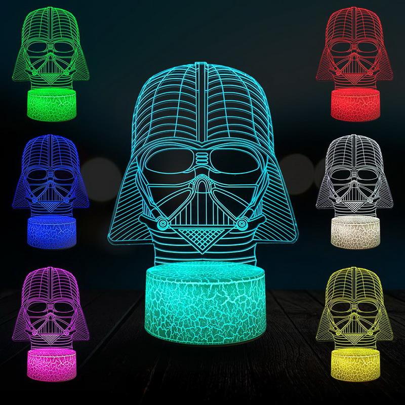 Detail Darth Vader 3d Lamp Nomer 60