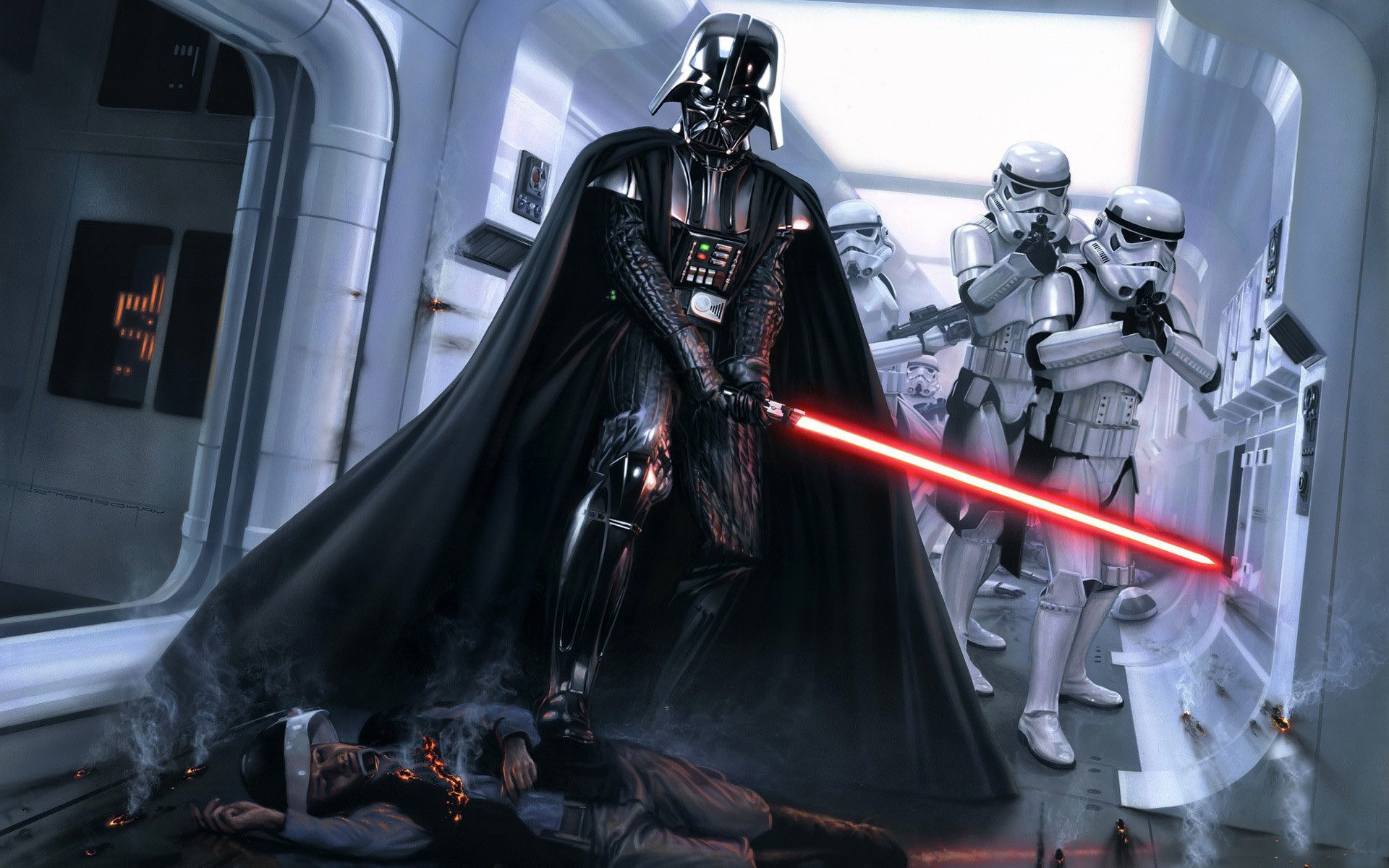 Detail Darth Vader And Stormtroopers Wallpaper Nomer 3