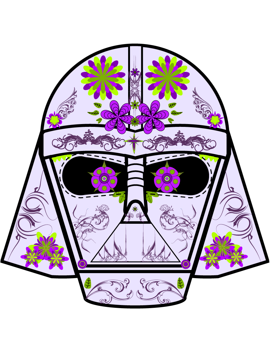 Detail Darth Vader Candy Skull Nomer 45