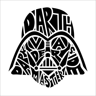 Detail Darth Vader Clipart Black And White Nomer 12