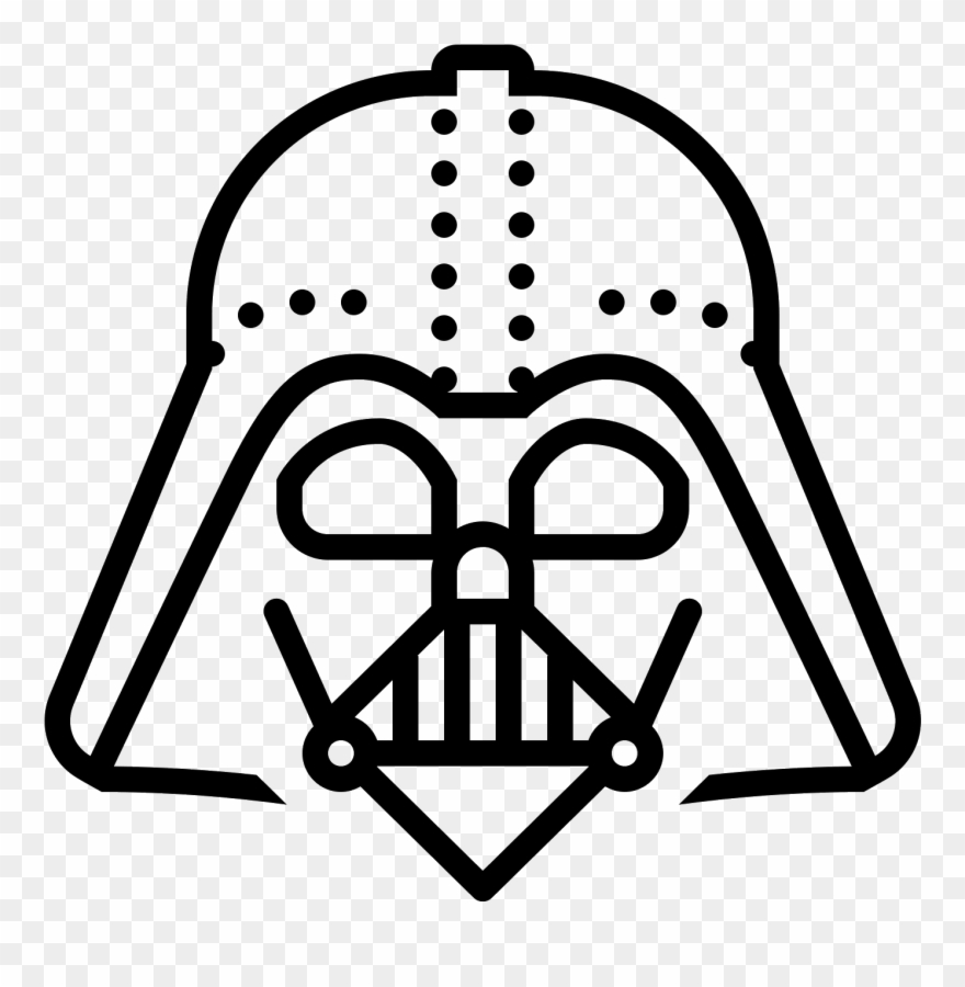 Detail Darth Vader Clipart Black And White Nomer 23