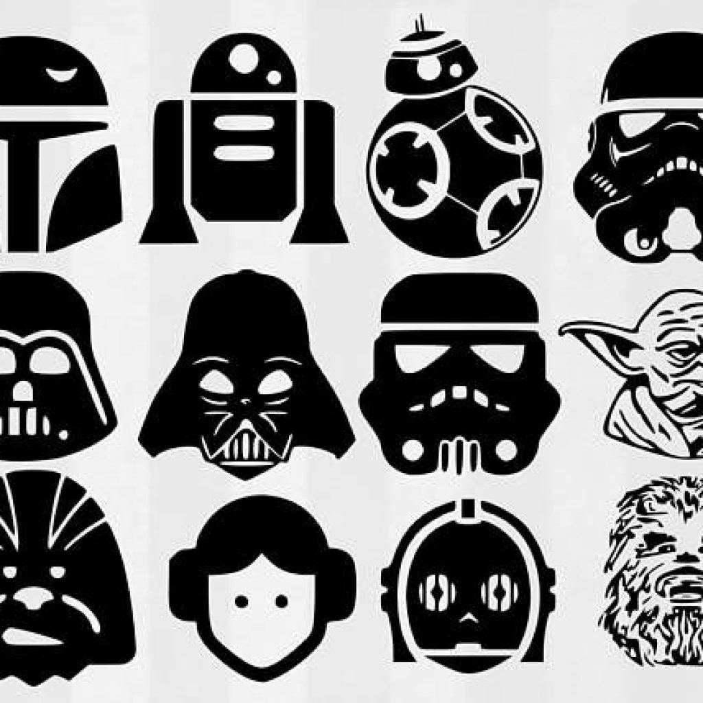 Detail Darth Vader Clipart Black And White Nomer 27