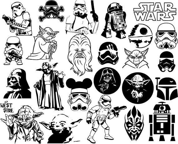 Detail Darth Vader Clipart Black And White Nomer 33