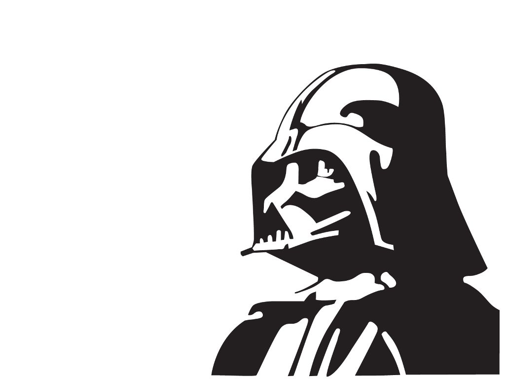 Detail Darth Vader Clipart Black And White Nomer 40