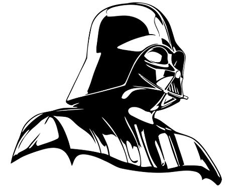 Detail Darth Vader Clipart Black And White Nomer 7