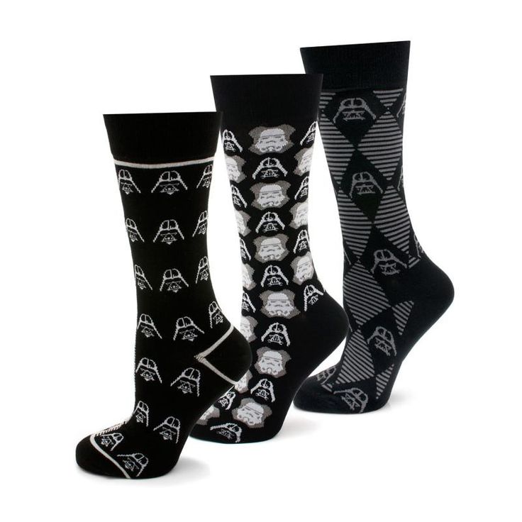 Detail Darth Vader Dress Socks Nomer 40