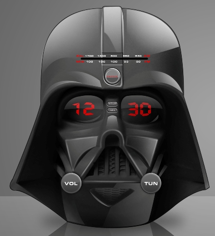 Detail Darth Vader Helmet Alarm Clock Nomer 3