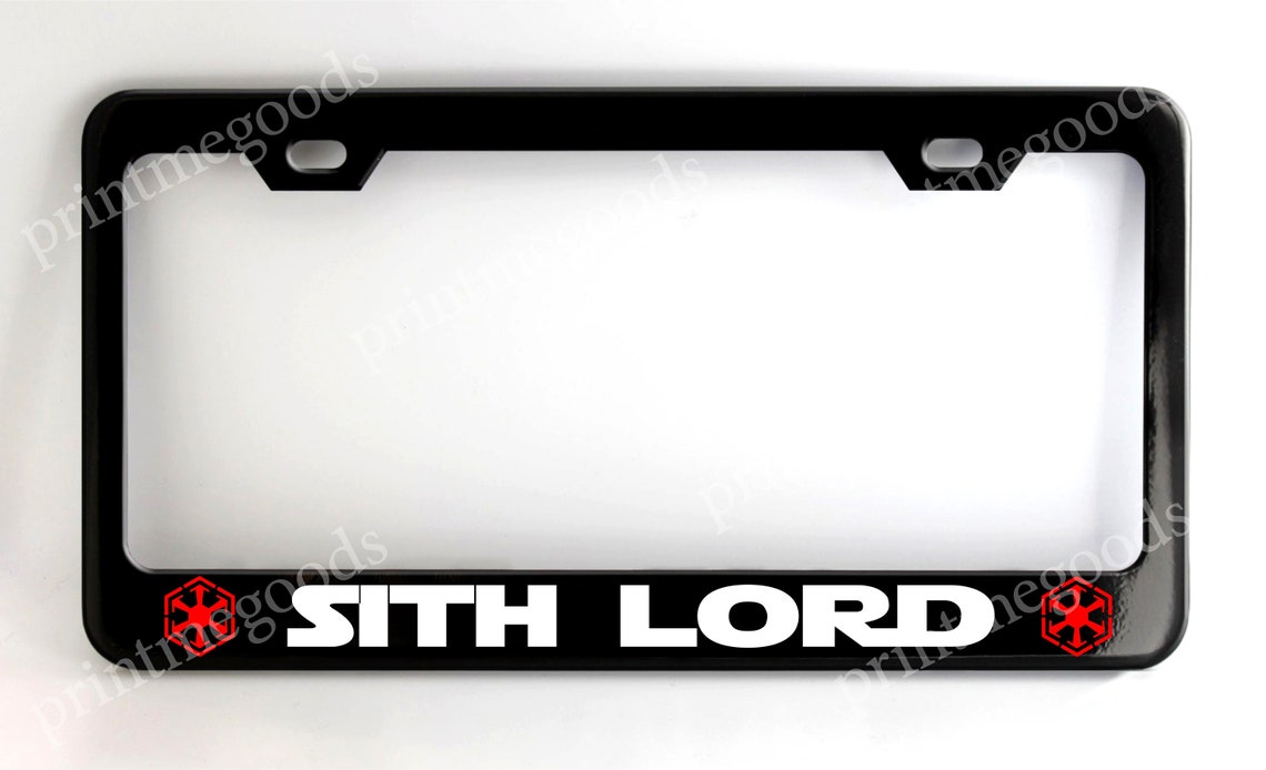 Detail Darth Vader License Plate Frame Nomer 13