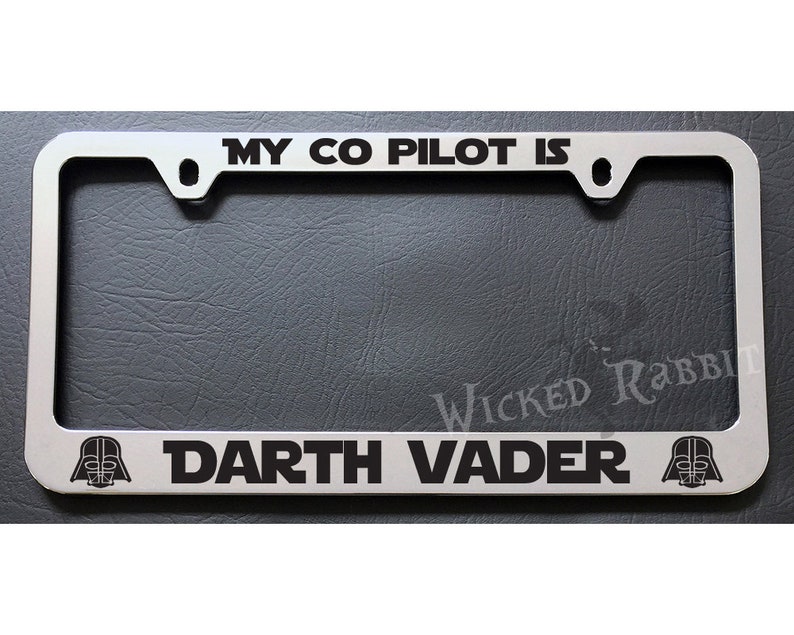 Detail Darth Vader License Plate Frame Nomer 3