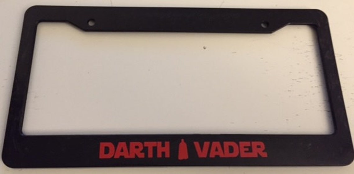 Detail Darth Vader License Plate Frame Nomer 10