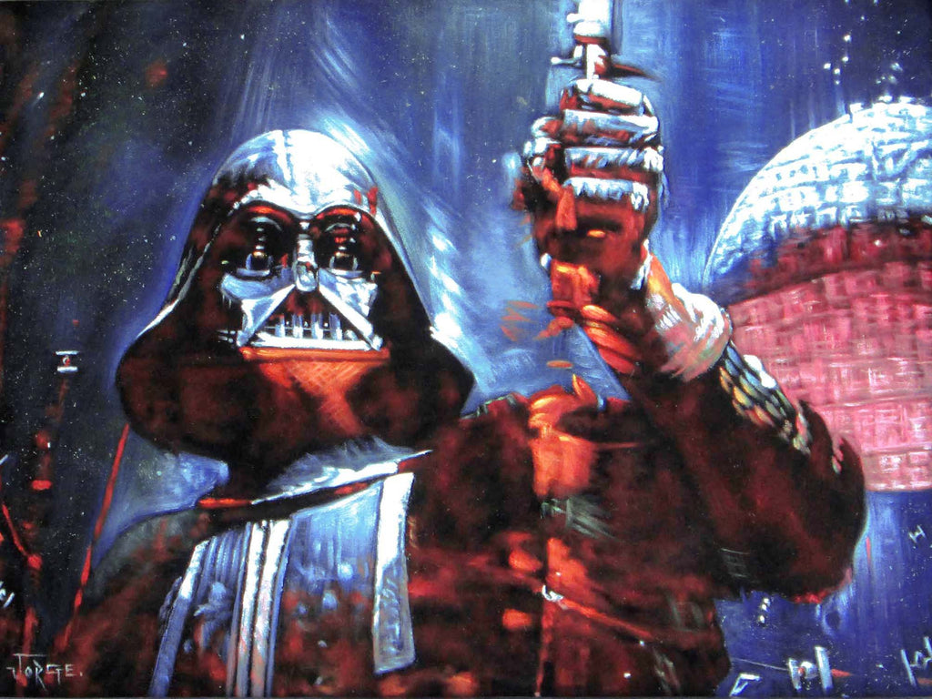 Detail Darth Vader Oil Painting Nomer 10