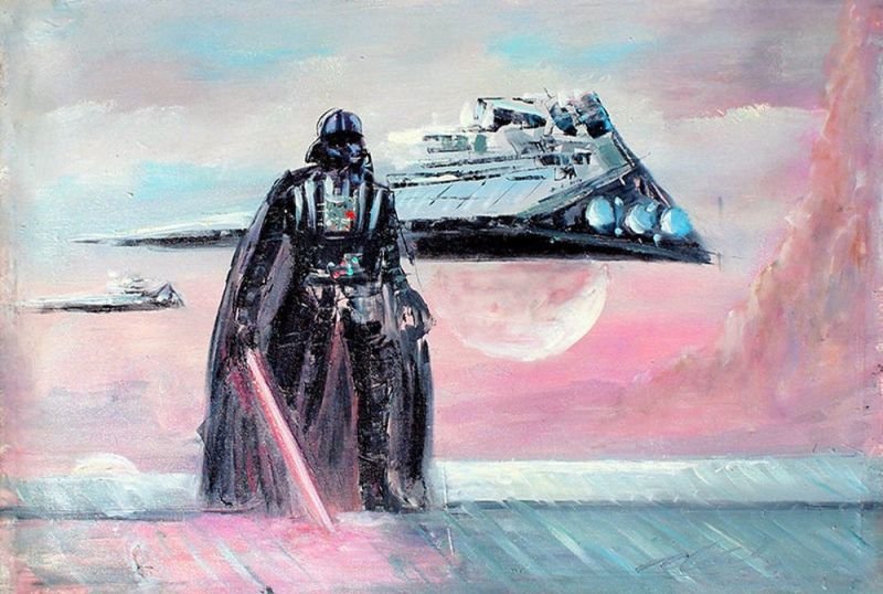 Detail Darth Vader Oil Painting Nomer 16