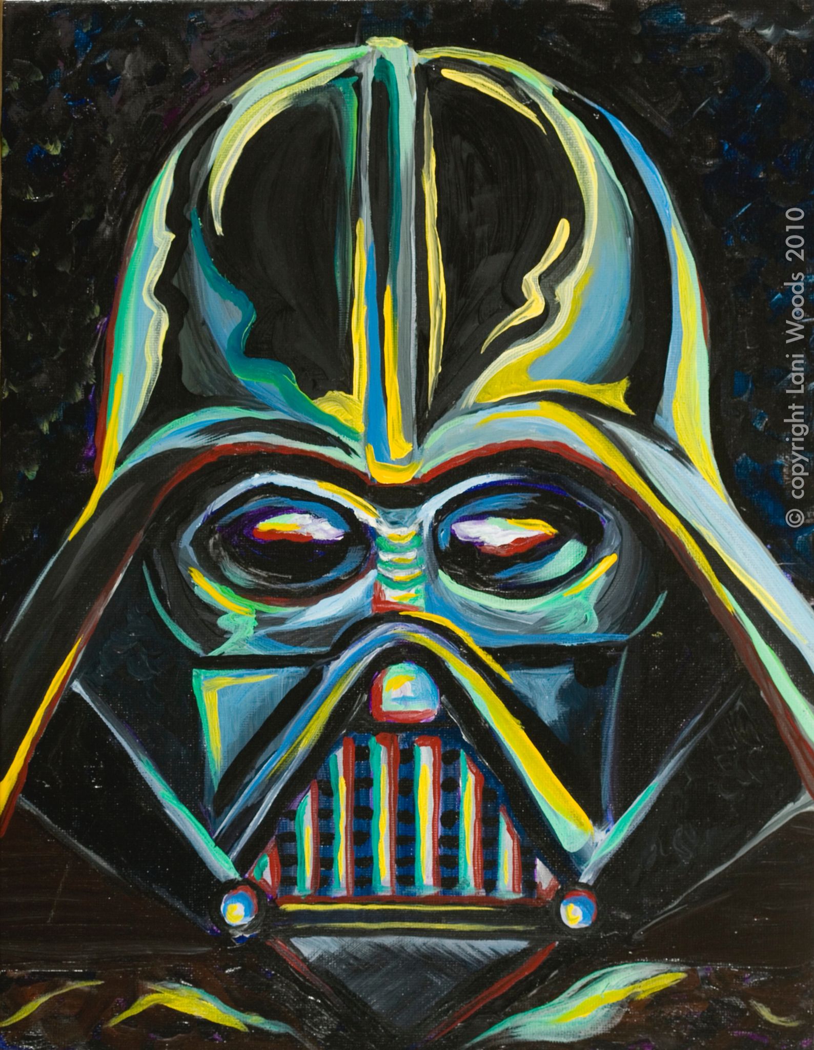 Detail Darth Vader Oil Painting Nomer 18