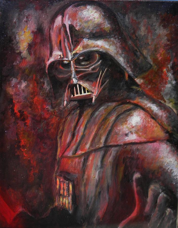 Detail Darth Vader Oil Painting Nomer 26