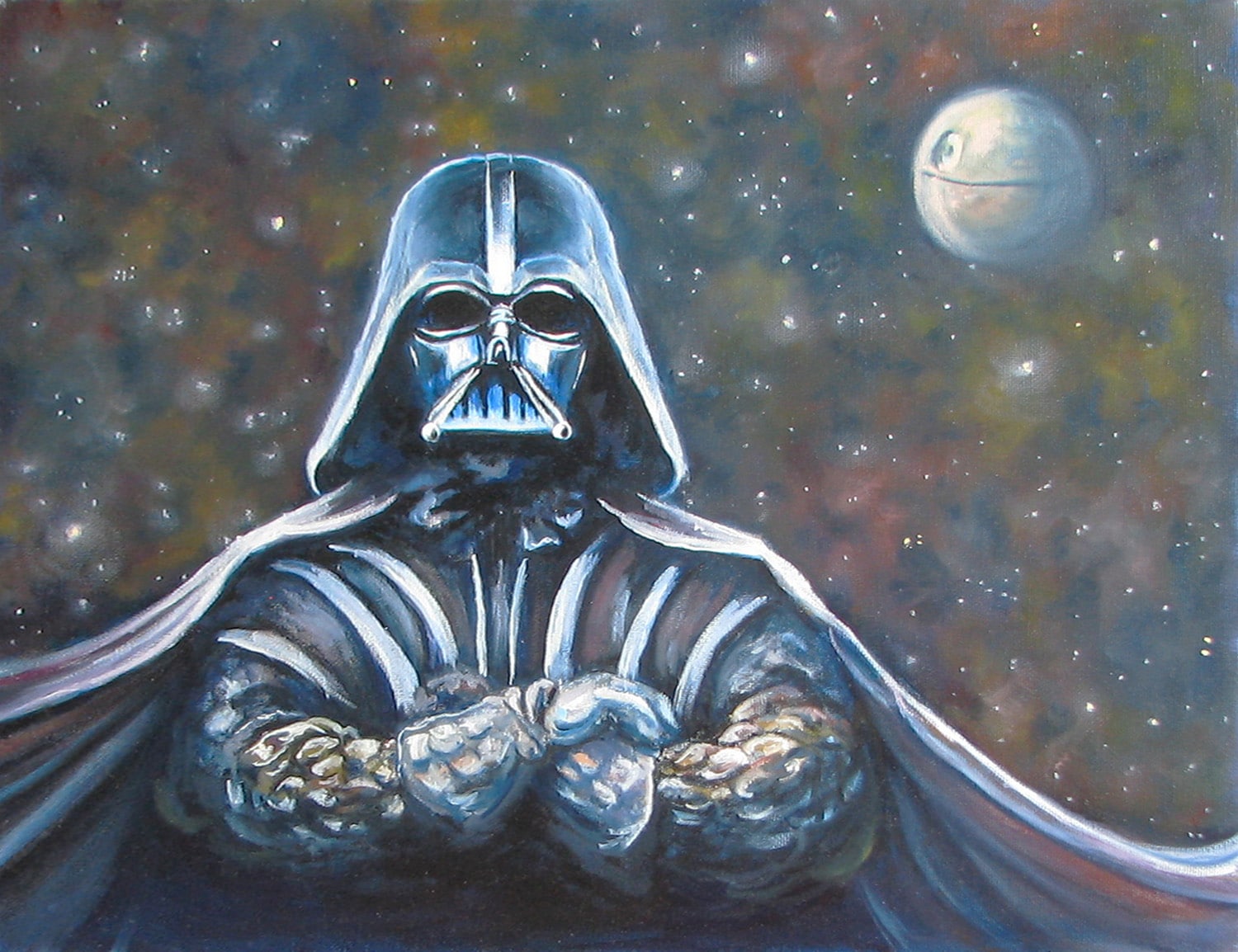Detail Darth Vader Oil Painting Nomer 31