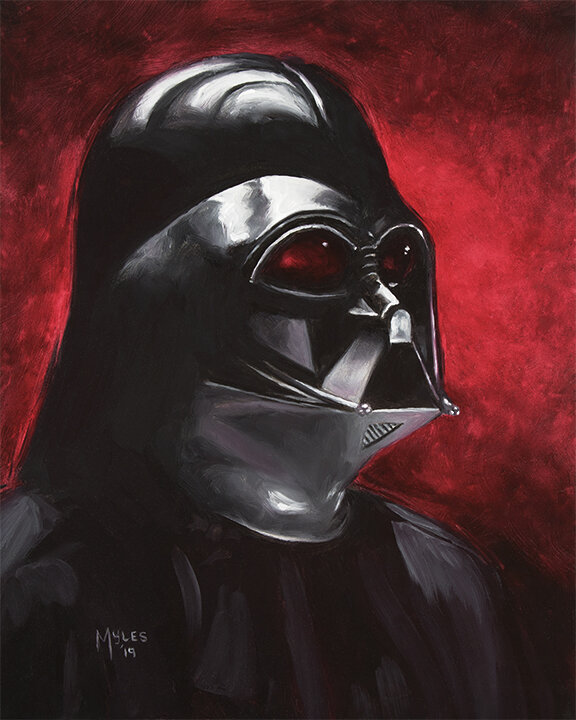 Detail Darth Vader Oil Painting Nomer 34