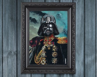 Detail Darth Vader Oil Painting Nomer 35