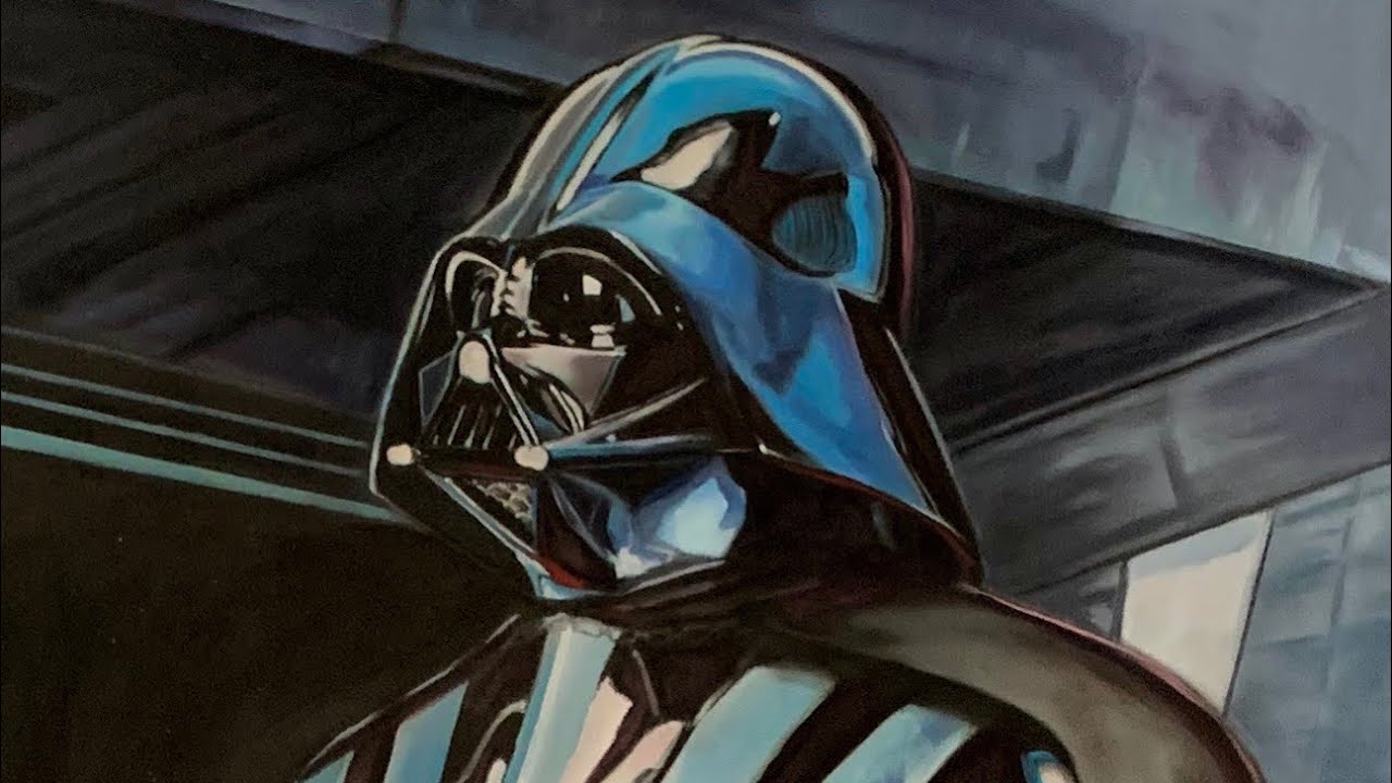 Detail Darth Vader Oil Painting Nomer 4