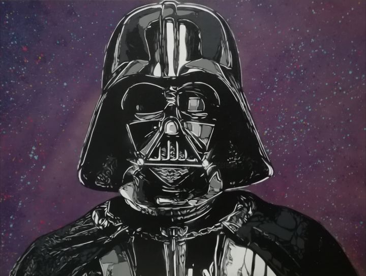 Detail Darth Vader Oil Painting Nomer 37