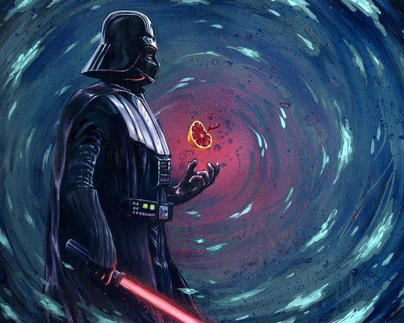 Detail Darth Vader Oil Painting Nomer 38