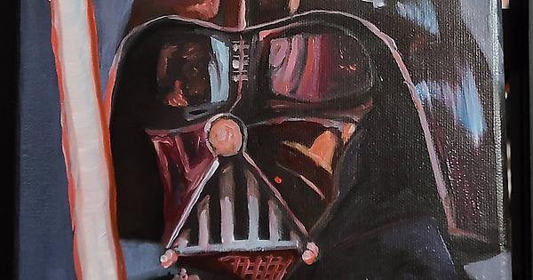 Detail Darth Vader Oil Painting Nomer 42