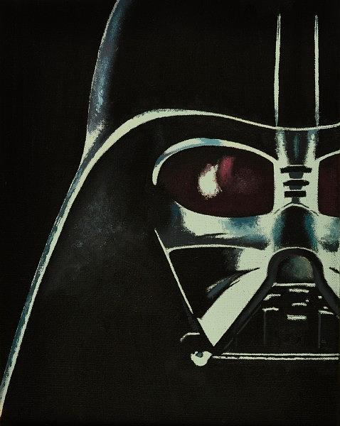 Detail Darth Vader Oil Painting Nomer 5
