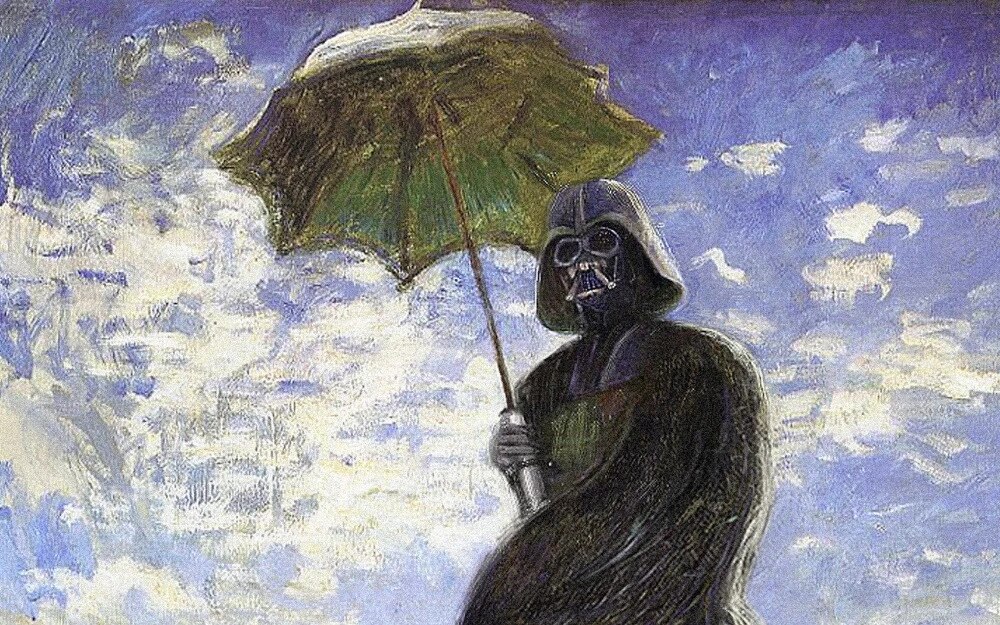 Detail Darth Vader Oil Painting Nomer 45