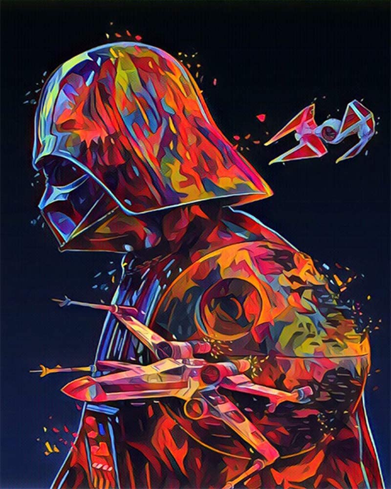 Detail Darth Vader Paint By Numbers Nomer 20