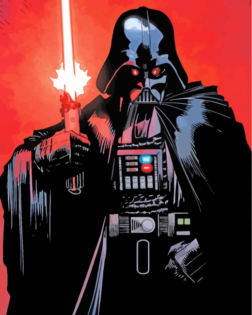 Detail Darth Vader Paint By Numbers Nomer 26